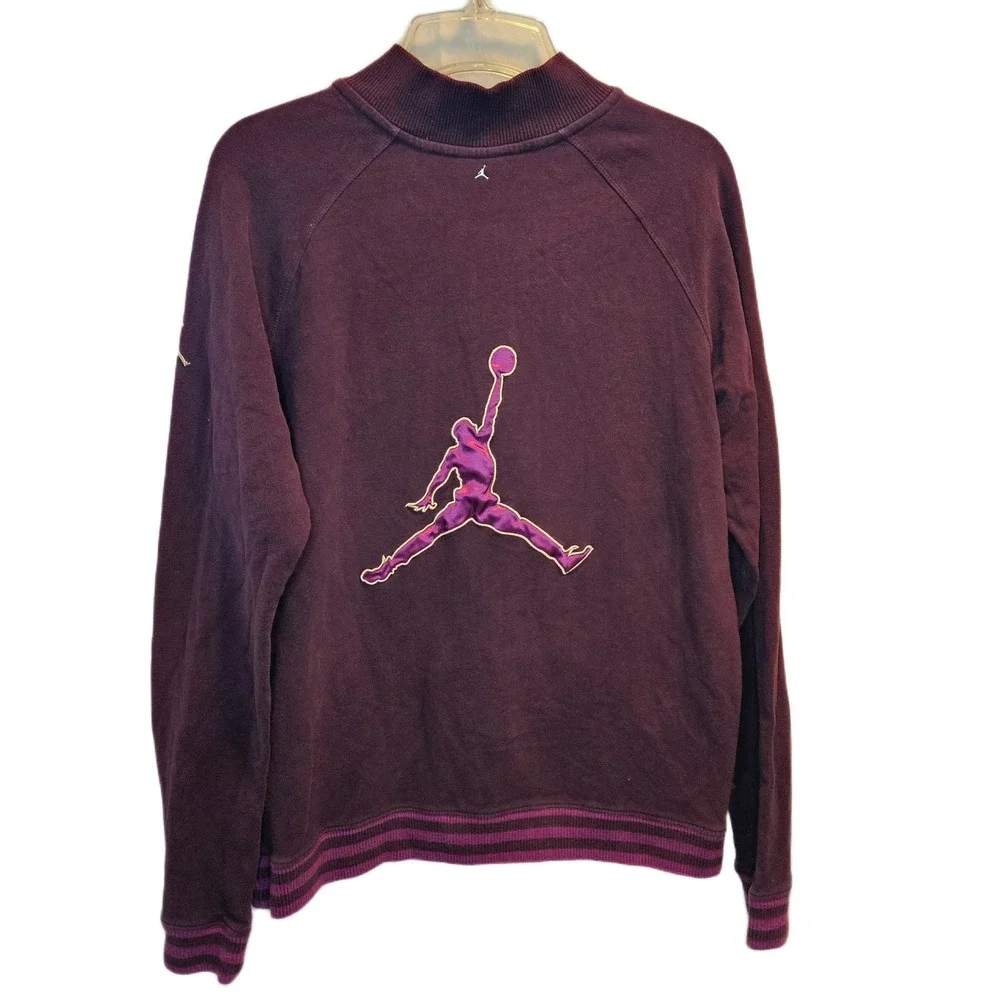 Nike Air‎ Jordan XL (16-18) Y2K Maroon Burgundy Track Jacket